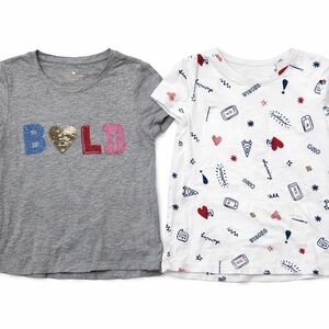 Kate Spade Gray and White Kids Tees